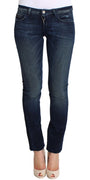 Blue Wash Cotton Slim Fit Skinny Jeans