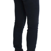 Blue Slim Fit Cotton Stretch Denim Jeans