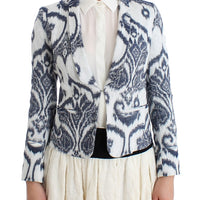 Blue White Blazer Suit Jacket