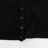 Black Cashmere Cardigan Sweater