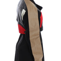 Black Short Croped Coat Biker Jacket