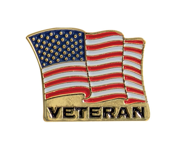 Veteran US Flag Pin