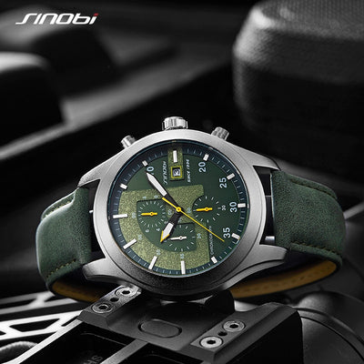 Sinobi Waterproof Quartz Men's Military Watch