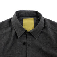 Gray cotton slim fit shirt