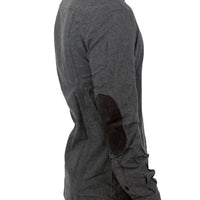 Gray cotton slim fit shirt