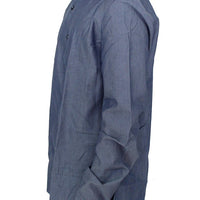 Blue cotton dress shirt