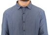 Blue cotton dress shirt