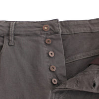 Gray cotton stretch slim fit jeans