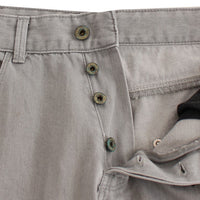 Gray denim regular fit jeans