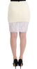 White Pencil Lace Skirt