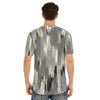 Men's Hip Hop Tye Dye Short Sleeve T-shirt with Curved Hem