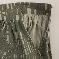 Gray Mini Short A-Line Skirt