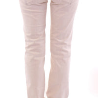 Beige CUTE Cotton Regular Fit Jeans Pants