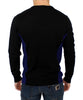 Black crewneck wool sweater