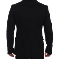 Black Torero Slim Fit Stretch Blazer