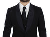 Black Torero Slim Fit Stretch Blazer