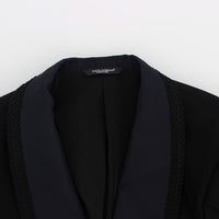 Black Torero Slim Fit Stretch Blazer