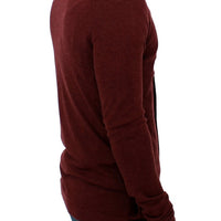 Bordeaux zipper cardigan sweater