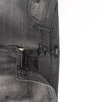 Gray straight leg jeans