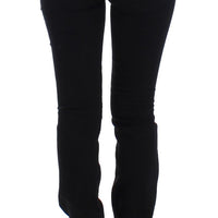 Black straight leg jeans