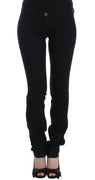 Black straight leg jeans