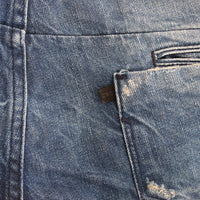 Blue distressed boyfriend jeans