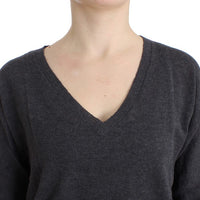 Gray short sleeved sweater