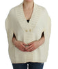 White knitted cardigan