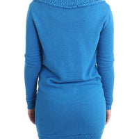 Blue scoopneck sweater