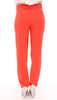 Orange boyfriend stretch pants