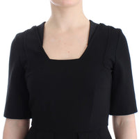 Black short sleeve venus dress