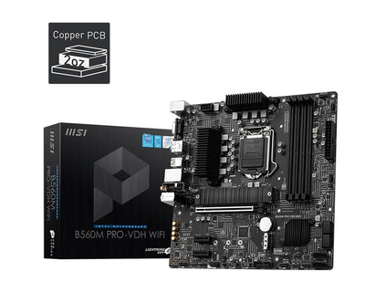 MSI Motherboard B560M PRO-VDH WIFI SOCKET1200 B560 128GB DDR4 PCI Express MATX