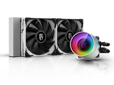 DeepCool Fan DP-GS-H12W-CSL240EXWH CASTLE 240EX WHITE AIO liquid CPU cooler RGB
