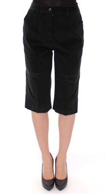 Black cotton shorts pants