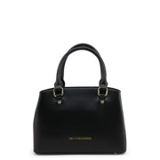 Trussardi - 76BTBQAL03 Leather Tote, Black, Blue, Red, Brown