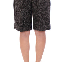 Gray wool shorts pants