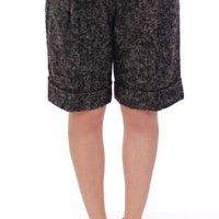 Gray wool shorts pants