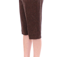 Brown wool shorts pants