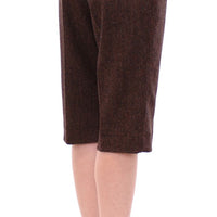 Brown wool shorts pants