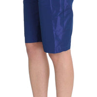 Blue Above Knees Bermuda Shorts