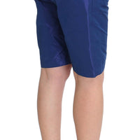 Blue Above Knees Bermuda Shorts