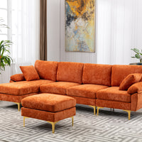 Coolmoor Orange Sectional  Sofa