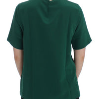 Green silk Enchanted Sicily t-shirt