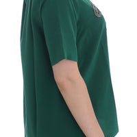 Green silk Enchanted Sicily t-shirt