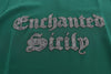 Green silk Enchanted Sicily t-shirt