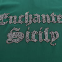 Green silk Enchanted Sicily t-shirt