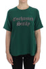 Green silk Enchanted Sicily t-shirt