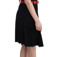 Black belted palladio dress