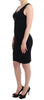 Black pencil sheath dress