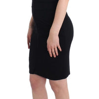 Black pencil sheath dress